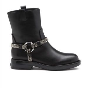 Karl Lagerfeld Paris VERNET Black Moto Ankle Boots